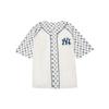 New MLB Old Flower Baseball Jacket Unisex Cream 3ABSM0121-50CRS