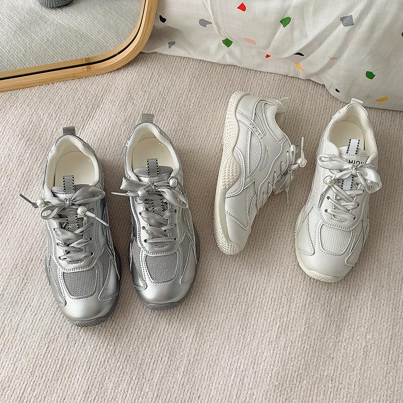 Ladies Spring and Autumn Summer Breathable German Training Shoes Leisure Sports Shoes Soft-soled Running Shoes Are Light Fashion