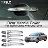 Car Decoration Door Handle Cover For Toyota Camry XV40 2007-2011 Silver Cars Accessories Exterior Styling Upgrade