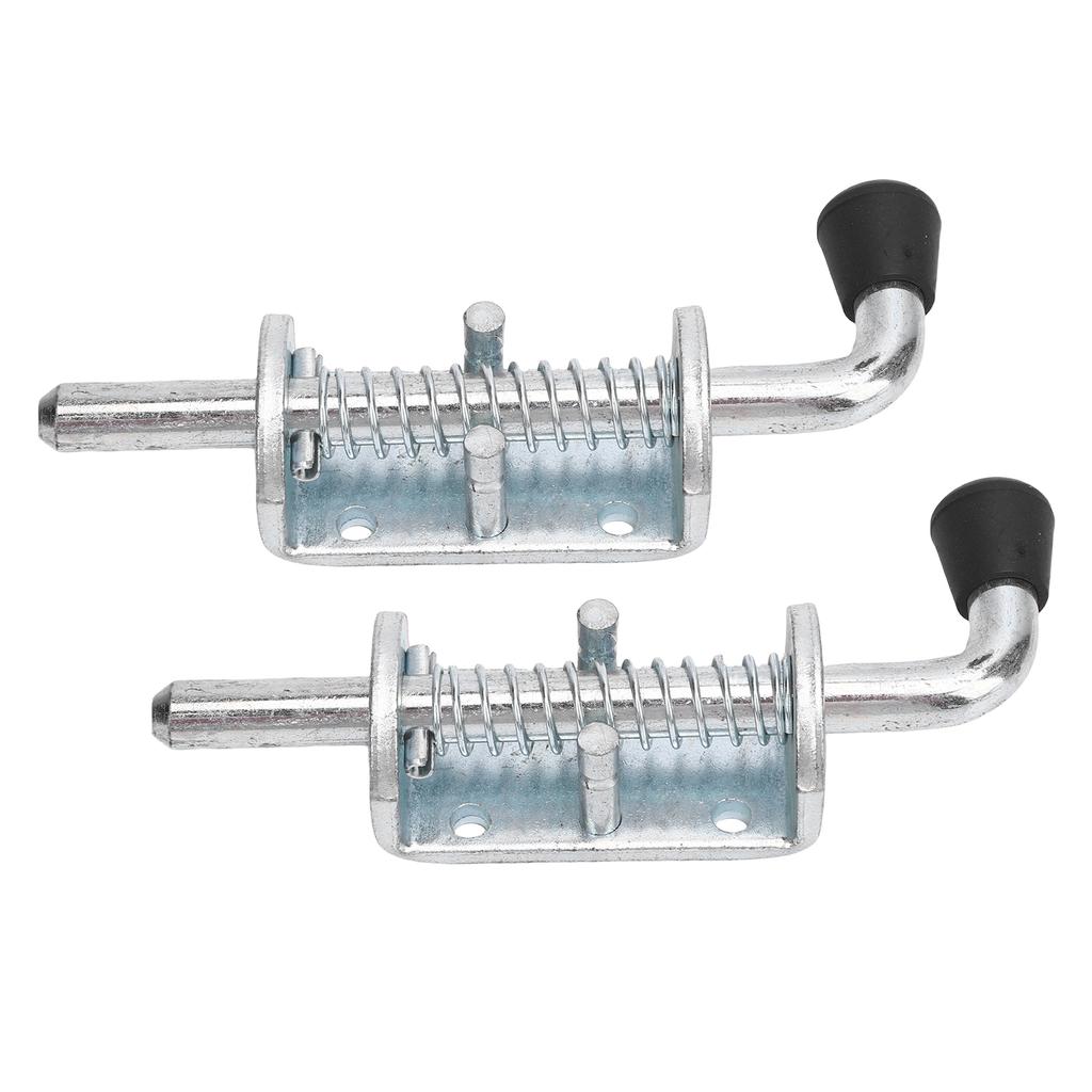 2PCS 6 Inch Spring Loaded Latch Pin Heavy Duty Latch Pin Door Lock for Tailgate Trailer Carriage Garage