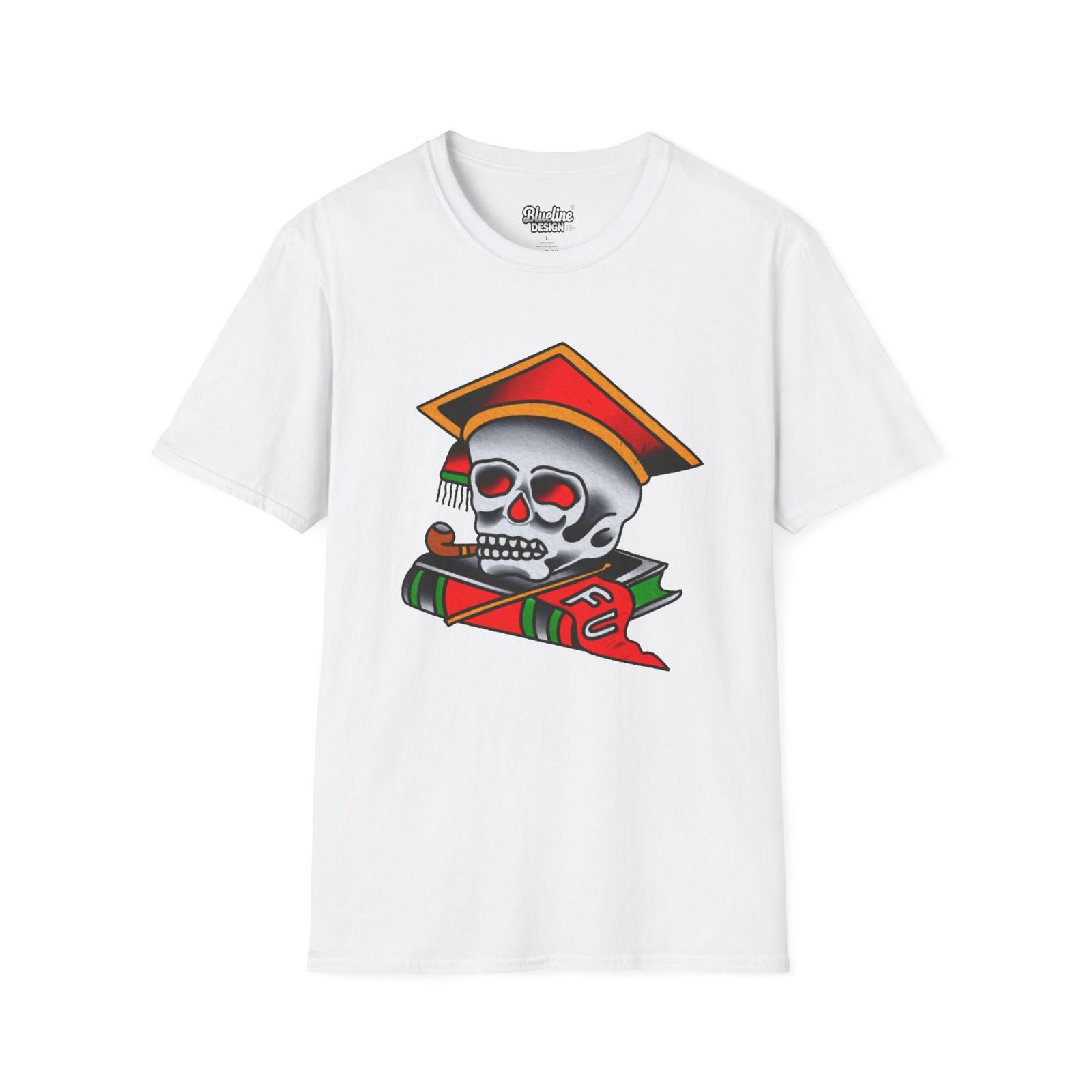 Traditional Tattoo Flash Art Old School Sailor Vintage Skull University T Shirt S разноцветный