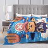 One Piece Tony Tony Chopper Anime Deken Flanel Herfst/Winter Draagbare Zachte Worpdeken voor Thuis Bank Sprei