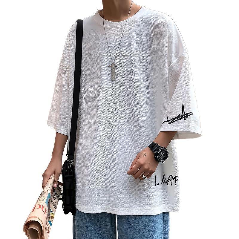 

[FLYSKY] men s t-shirt summer clothes short sleeve shirt large size quick drying durability big silhouette Plain color oversize soft breathable