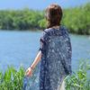 Lightweight Summer Scarf Shawl With Adjustable Knot Design For Outdoor Travel And Daily Use