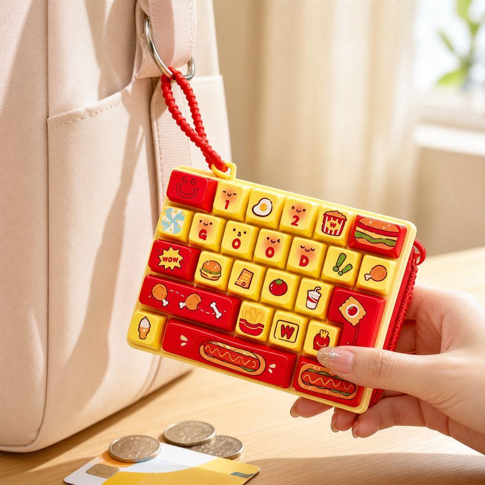 26-key Keyboard Keychain Clear Key Sounds Keyboard Toy Creative Press Button Toy Gifts
