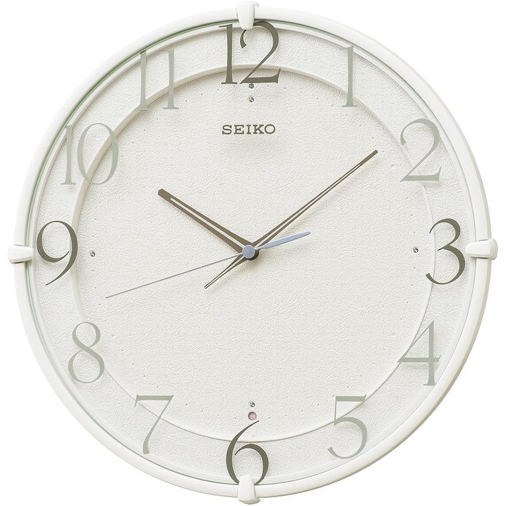 Seiko KX215W Clock Wall Clock Radio Wave Analog White