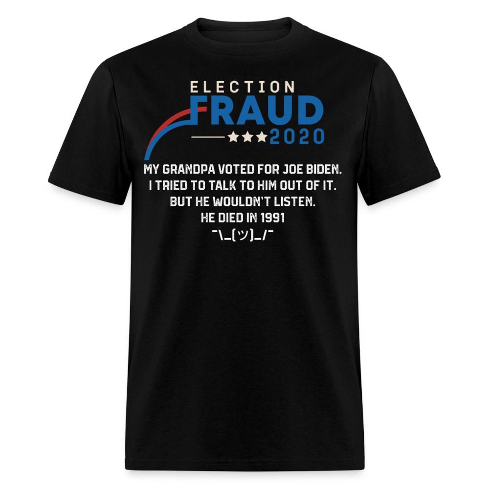 

Fraud of 2020 shirt - Election Voter Fraud Biden Trump Funny T-Shirt Size S-6XL S