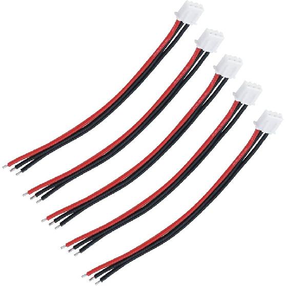 Antrader 4S Battery Balance Charger Silicone Wire Extension Cable for Li-Po Batteries, 14.8V, 3.9-inch, 5pcs