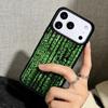 Capa Case for iPhone 17 Air 16 Pro Max 15 Plus 11 13 Mini 14 12 Back Phone Cover The Matrixs Matrix Dictionary