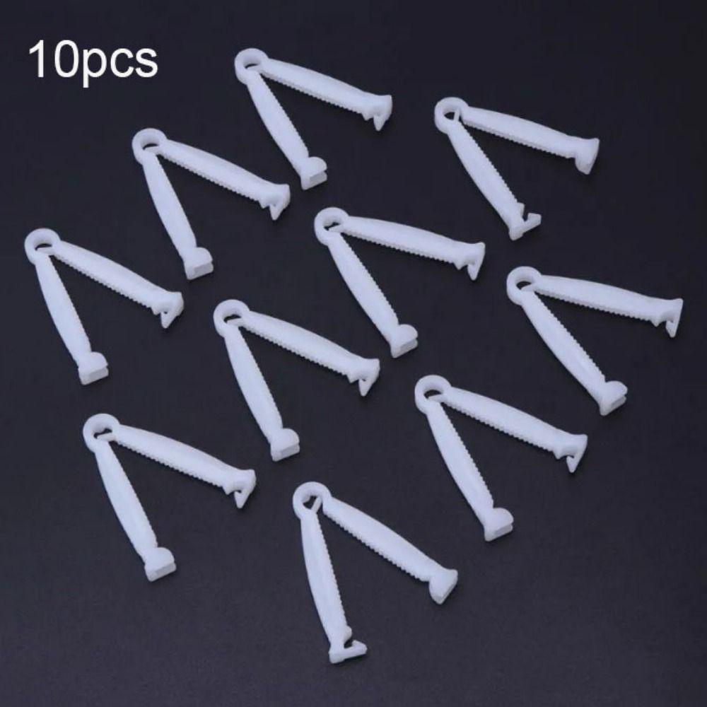 

10pcs Anti-slip Newborn Animals Cord Clamp White Hemostatic Disposable Clips Farm Animals 10pcs