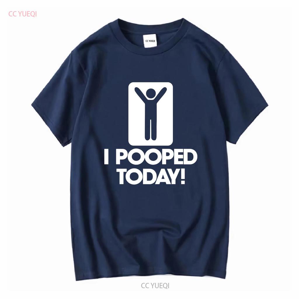 Ich habe heute gekackt Herren T-Shirt B340 Lang- oder Kurzarm Vintage Gewaschen Vielseitig Designer-Kleidung Lässig Leicht Unisex Grafik