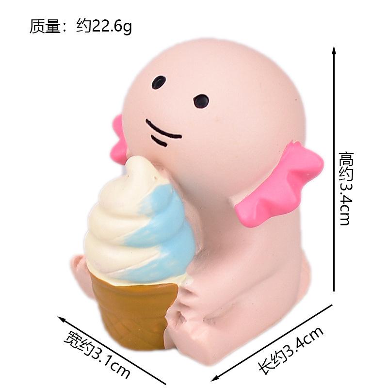Zakka Summer Ice Cream Truck Monster Chocolate Cool Mint Popsicle Cone Cat Cute Snow Monster Creative Miniature Scene Decoration
