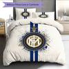 Set Copripiumino Trapuntato con Fantasia FC Internazionale Milano Decorazione per la Casa Regalo (1 * copripiumino + 2 * federe senza imbottitura)
