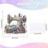 2D/Flat Stitch Machine DIY Table Top Diamond Painting Ornament Kits 5D DIY Diamond Art Tabletop Decorations for Adults Beginner