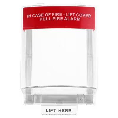 New Fire Safety Switches Guard Clear PHousing Alarm Pull Station Covers Wall Mounted Safety Enclosures Alarm Pull Station Cover 0V