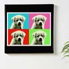Dog Animal Art 57cm x Made in Stylish Interior Living Room Colorful Pop Art Fabric Panel, 57cm, Large, Japan, Poster, Decor, Decor, Panel, pop-0019-L