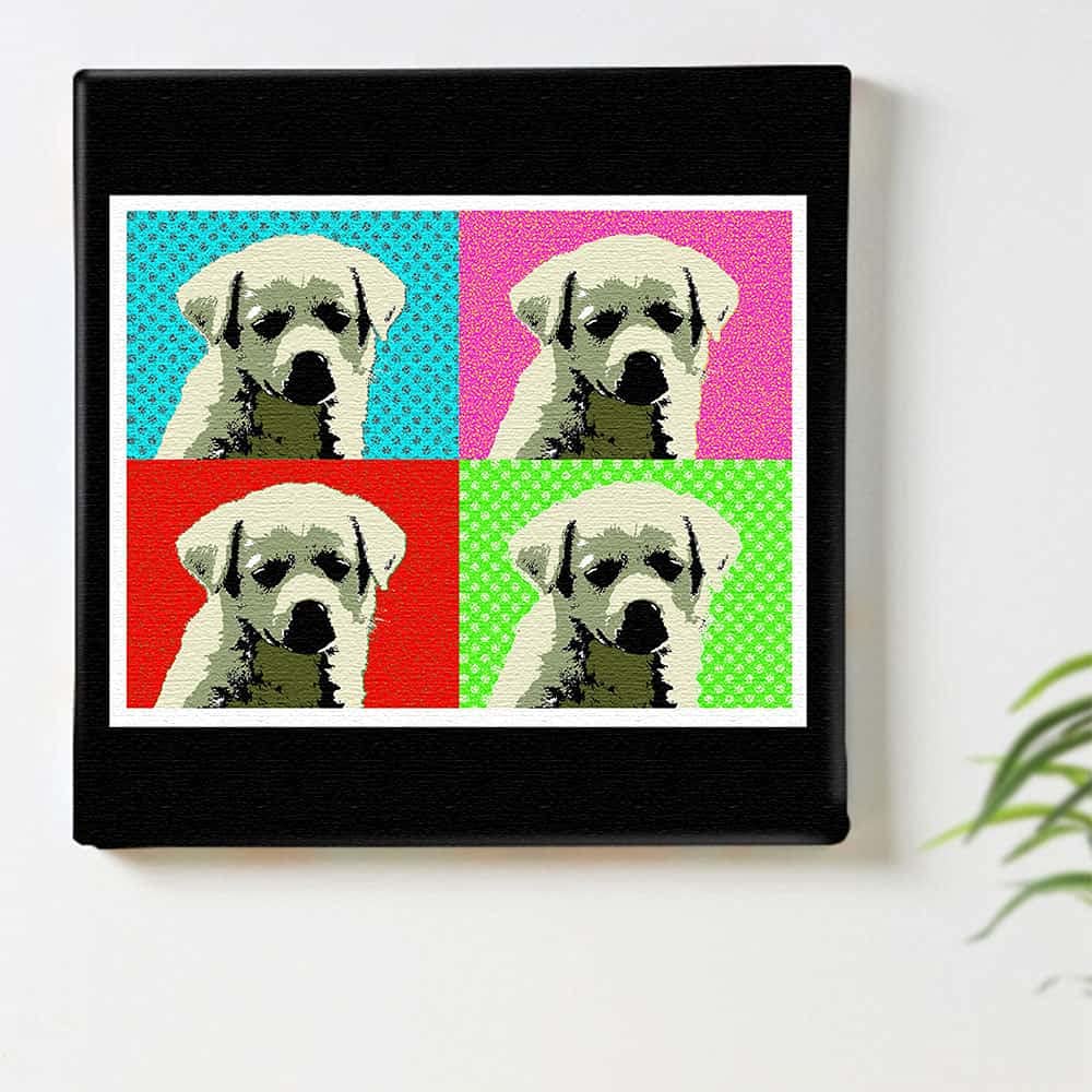 Dog Animal Art 57cm x Made in Stylish Interior Living Room Colorful Pop Art Fabric Panel, 57cm, Large, Japan, Poster, Decor, Decor, Panel, pop-0019-L