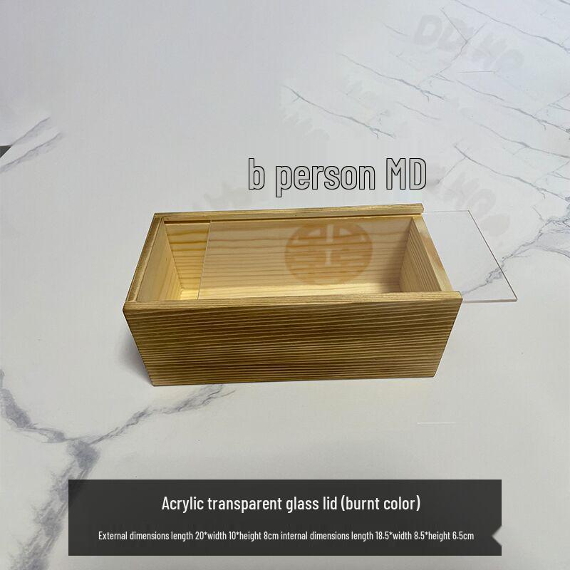 Rectangle Solid Wood Antique Storage Box for Tea and Gifts