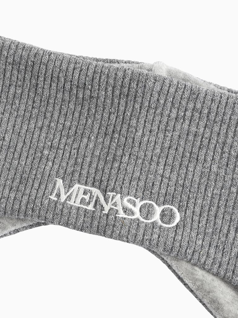 Menasoo Menasoo Reversible Wool Headband_Gray Melange