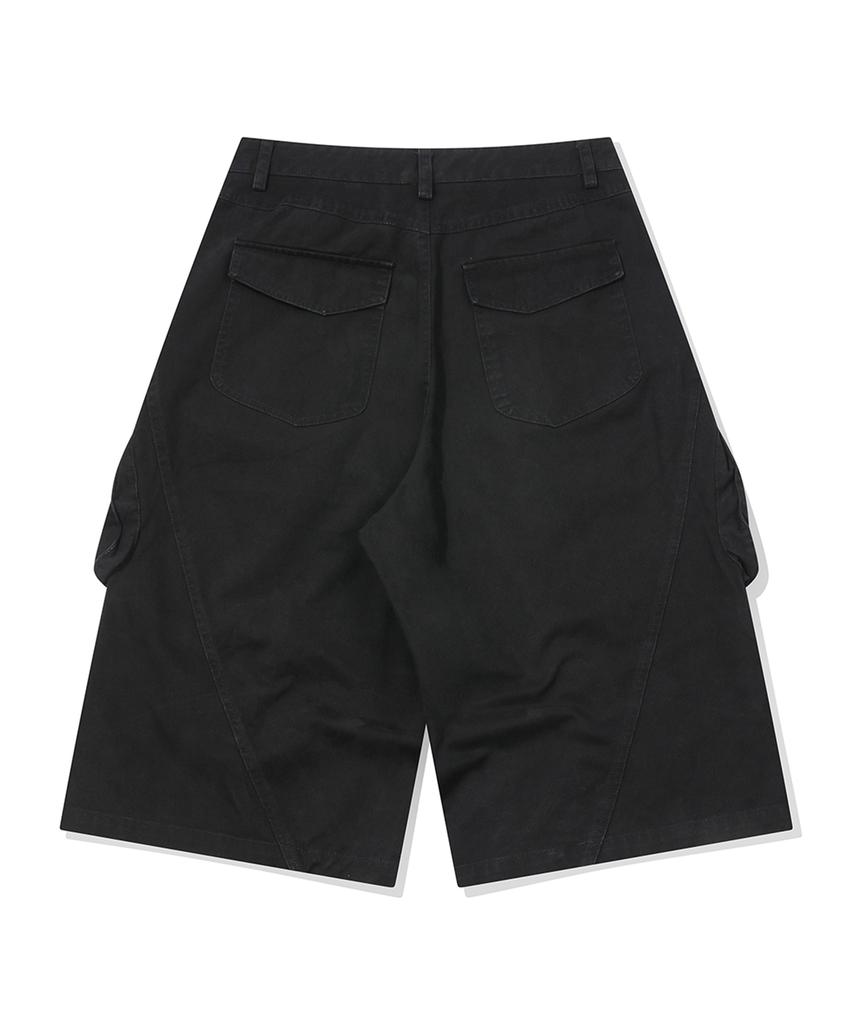 CPGN STUDIO Bermuda Cargo Cutout Pants Black