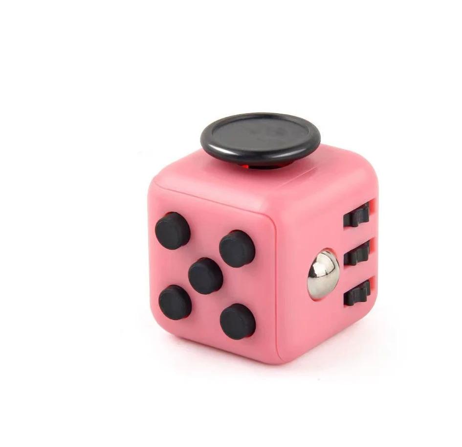 Creative Solid Color Fidget Dice Handheld Cube Release Stress Autism Anxiety Adult Kids Relief Anti-Stress Finger Children Toys