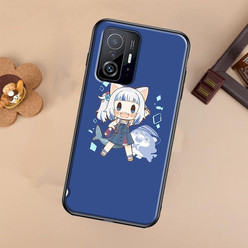 Gawr Gura Hololive Anime Case For Xiaomi POCO X7 X6 X5 X3 Pro F3 F5 F6 M6 Pro 13 14 Ultra 11T 12T 13T 14T Pro Cover
