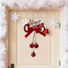 Christmas Bell Ornaments For Tree Flocking Holiday Decoration Hangable Christmas Decorations For Home Front Door Office Wreath