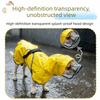 Reflective Dog Hooded Raincoat Breathable Pet Waterproof Cloak Pet All Inclusive Raincoat  Travel