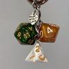 Creative Colourful Dice Keychain  3D Resin Dice Handbag Pendant For Men Women Car Key Holder Key Accessories Funny Gifts