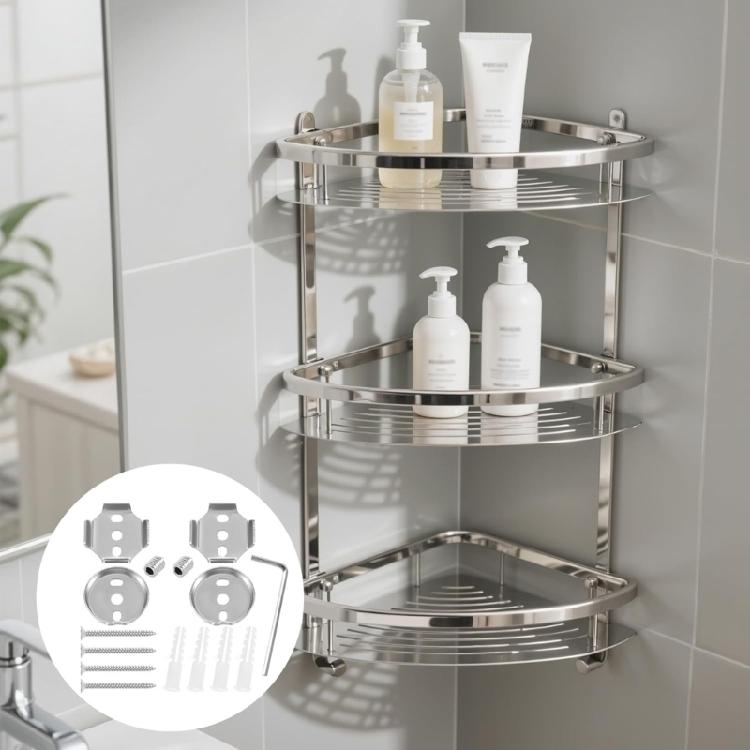 Universal Bathroom Towel Bar Repair Suit Stainless Steel Brackets Screws And Accessories Silver