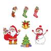 Weihnachtsmann Kühlschrankmagnet Garagentor Magnet Dekorationen Festliches Weihnachts-Kühlschrankmagnet-Set mit Weihnachtsmann für die Küche