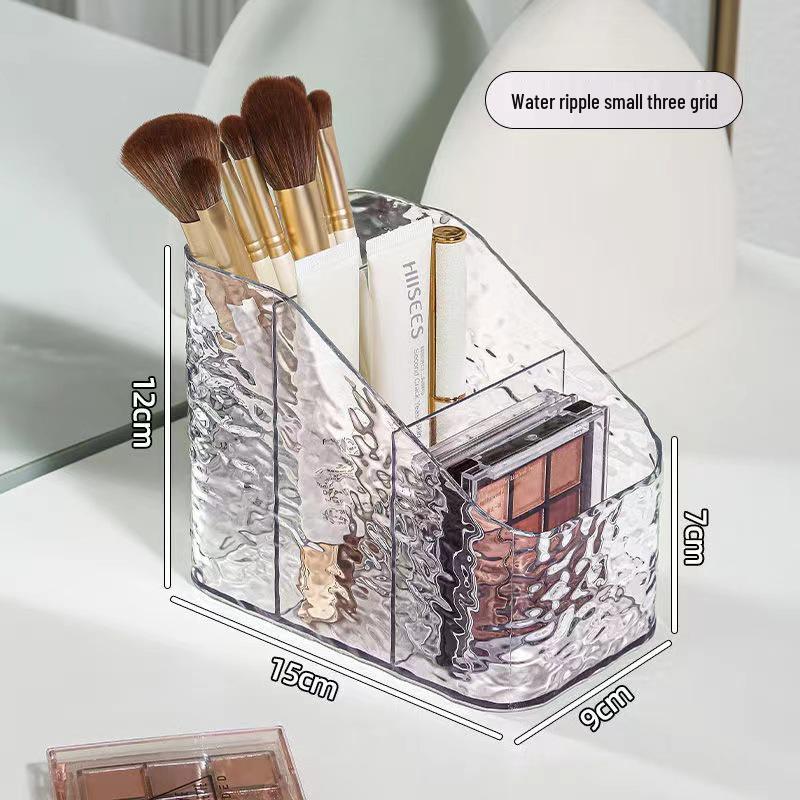 Luxury Glacier Pattern Makeup & Skincare Storage Box for Girls' Dorms - Durable & Stylish