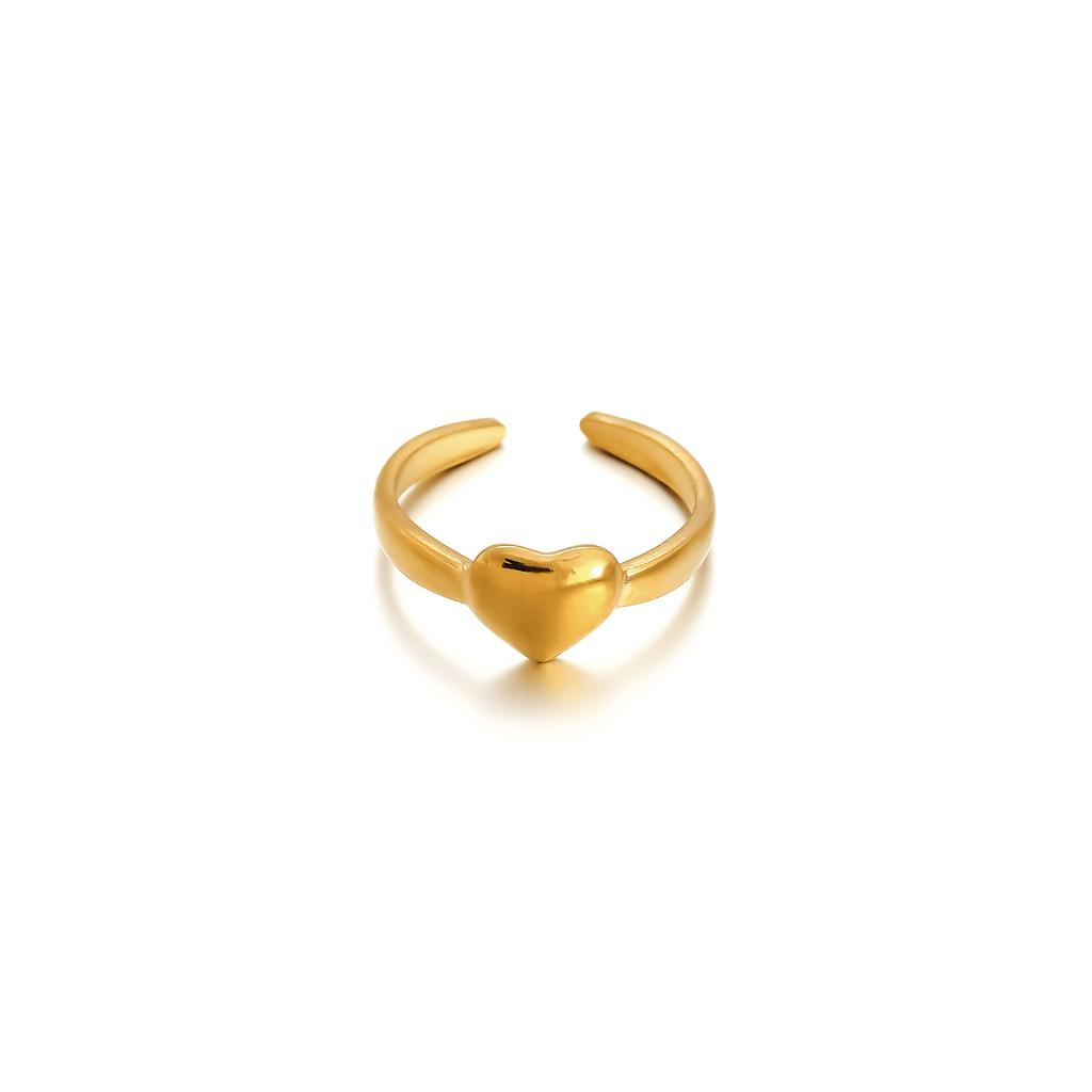 Anello da donna alla moda in 1 pezzo Anello da donna Anello in metallo Anello lucido Anello in metallo Regalo per le vacanze