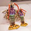 Non-Toxic Lifelike Lobster Plush Toys Vivid Colorful Stuffed Lobster Throw Pillow Creative Home Decor Funny Christmas Gift