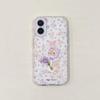 Purple Floral Rabbit Phone Case for Apple 17Promax/16Promax/15 with Drop Protection