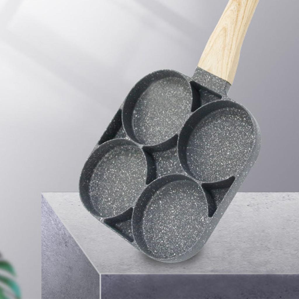 4 Cups Pancake Pan Gas Induction Cooker Universial Medical Stone Non Stick Egg Frying Pan for Kitchen