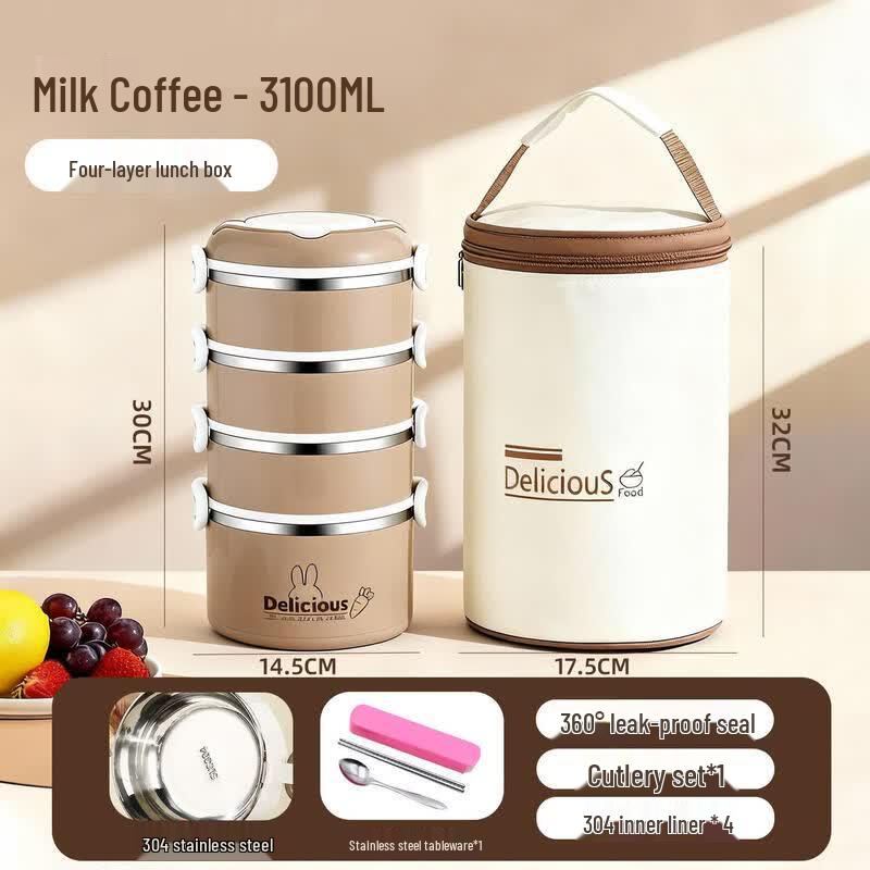 Youluo Multi-Layer Insulated Stainless Steel Lunch Box