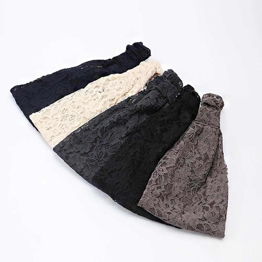 Wide Lace Wide Hairband (hb1079) beige