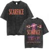Vendita Calda Vintage Lavato Film Scarface Il Mondo È Tuo Tony Montana Al Pacino T-shirt Unisex Hip Hop Retro Oversize