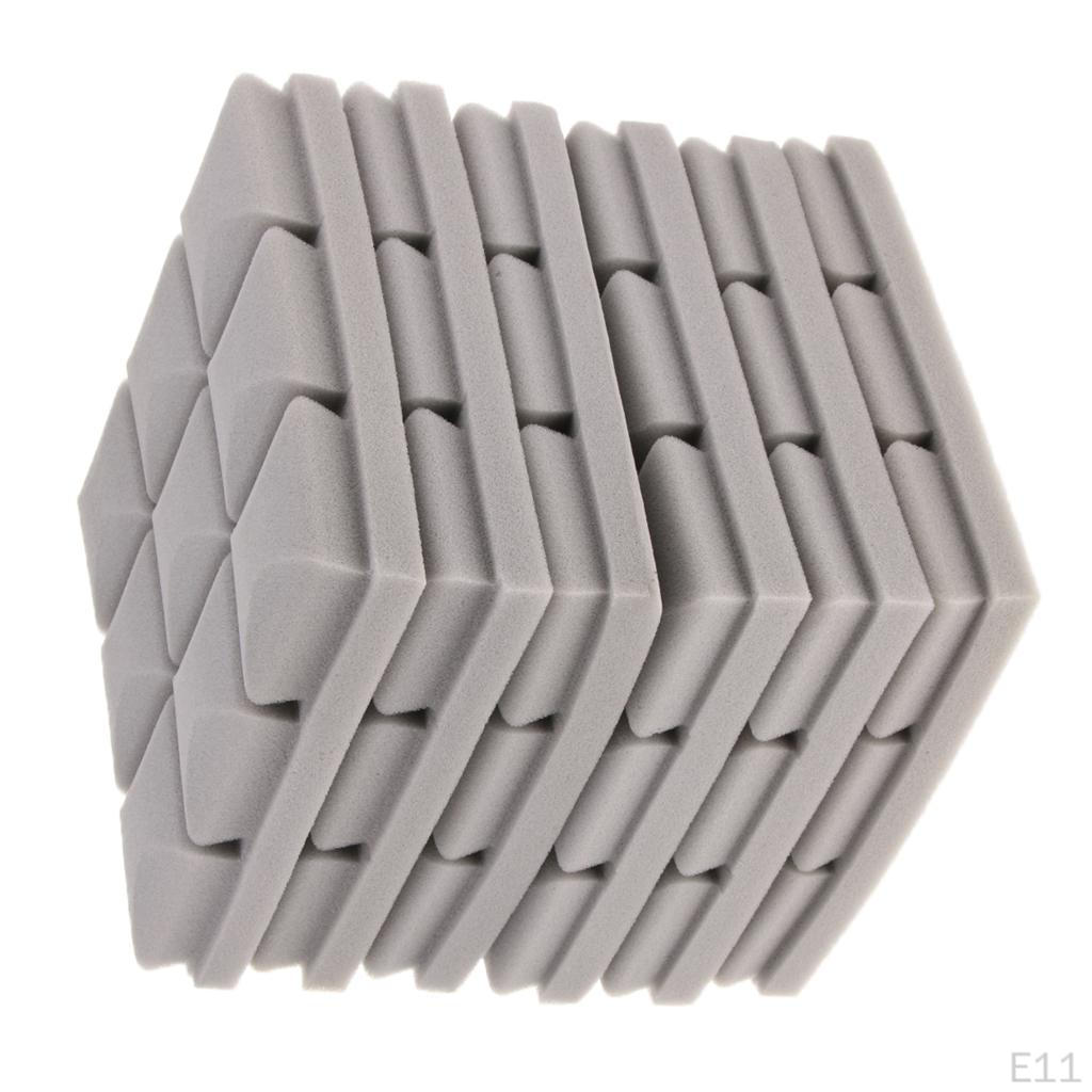 6 Pcs Studio Soundproofing Foam for Home Theatre KTV Stage