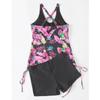 Summer 2026 Swimsuits Closed Tankini Sets Female Swimwear Push Up Beach Wear Two Piece Bathing Suits Pool Women's Swimming Suit