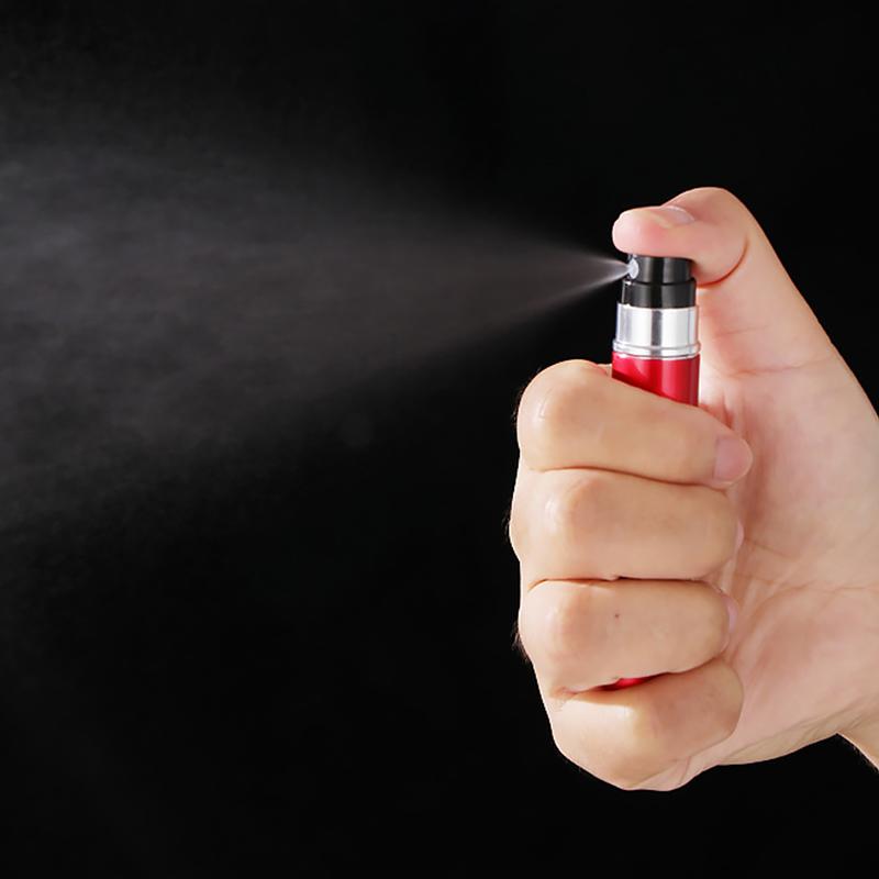 5ml parfémový atomizér Přenosná nádobka na kapalinu pro kosmetiku Cestování Mini hliníkový sprej s prázdnou doplňovatelnou lahvičkou Příslušenství