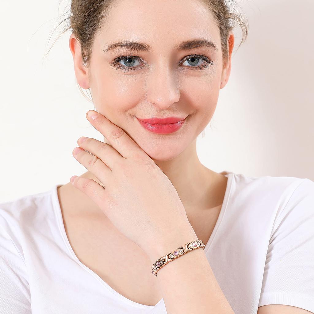 Verstellbare Länge Magnetarmband für Damen Mode Magnet Energie Hologramm Fußkettchen Für Arthritis Kristallarmband Schmuck Geschenk