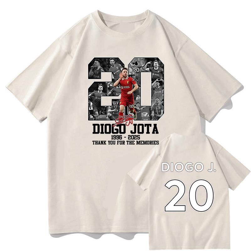 Diogo Jota Tees Unisex Letter Print Tshirt Summer Cotton Men Women Pure Cotton Tshirts Fashion Unisex Streetwear Hip Hop TShirt