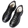 New Winter Leather Men's High-top Boots Outdoor Snow Shoes Water Proof Non-slip Warm Casual Breathable Shoes