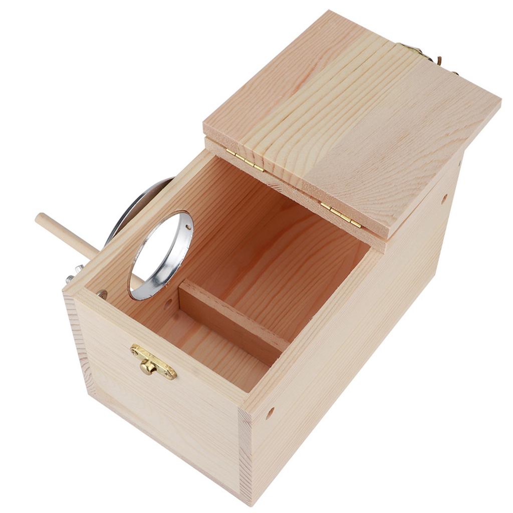 12x12x19.5cm Dřevěný ptačí budka Pet Inkubační chovná krabička S ptačí bidýlkem a odpočívadlem Venkovní zahradní dekorace Příslušenství