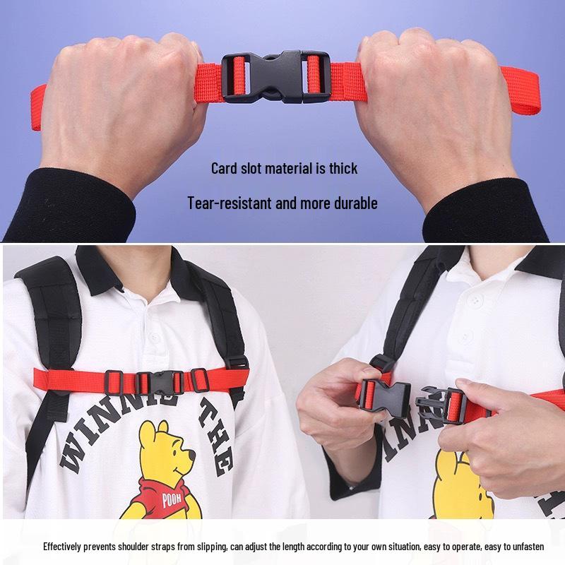 Children's Anti-Slip Chest Strap for Backpacks - Double Shoulder Secure Buckle Accessory