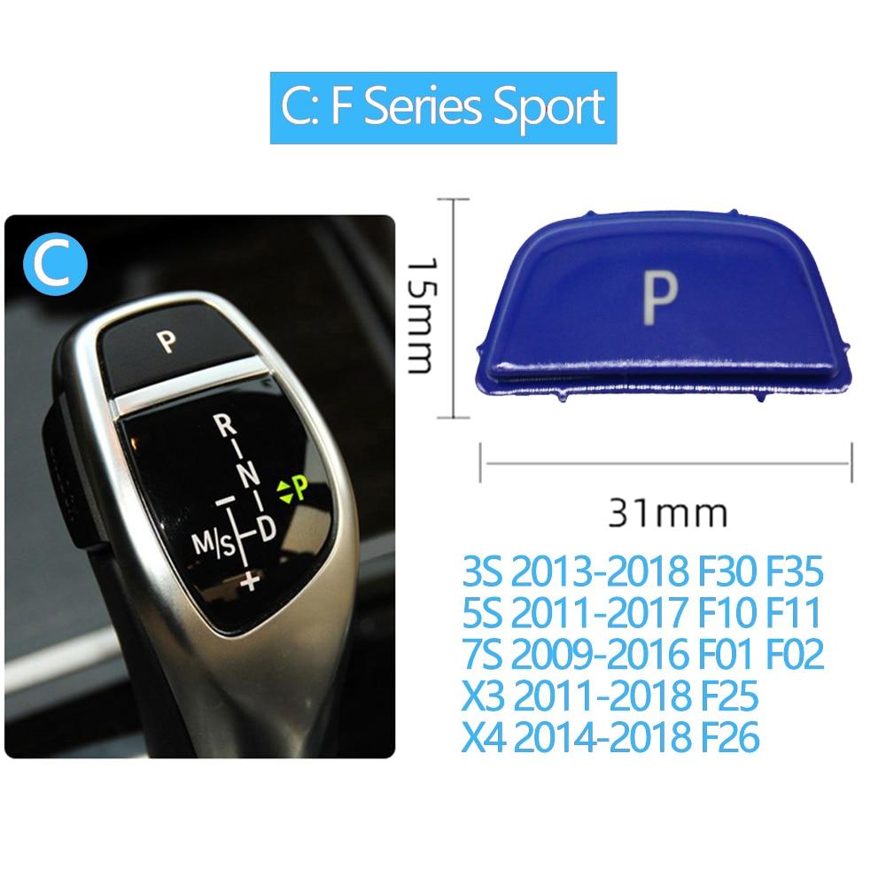 Bil Växelspak Auto Parkerings P Knapp Kåpa Ersättning För För BMW 3 5 7 X3 X4 X5 X6 Serien E90 F30 F10 F01 F25
