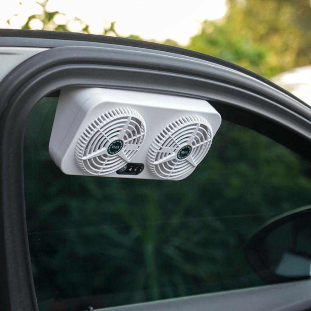 USB Powered Car Exhaust Fan 3 Levels Adjustable Car Window Fan USB Car Cooling Fan Auto Air Vent