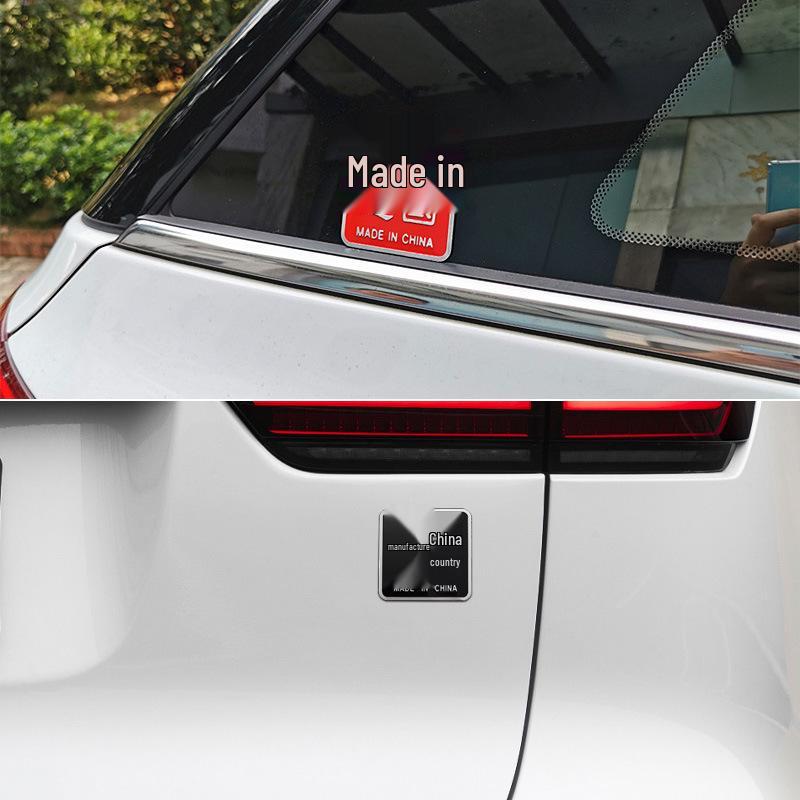 Aluminum Alloy 3D Patriotic Car Emblem and Scratch Cover Sticker